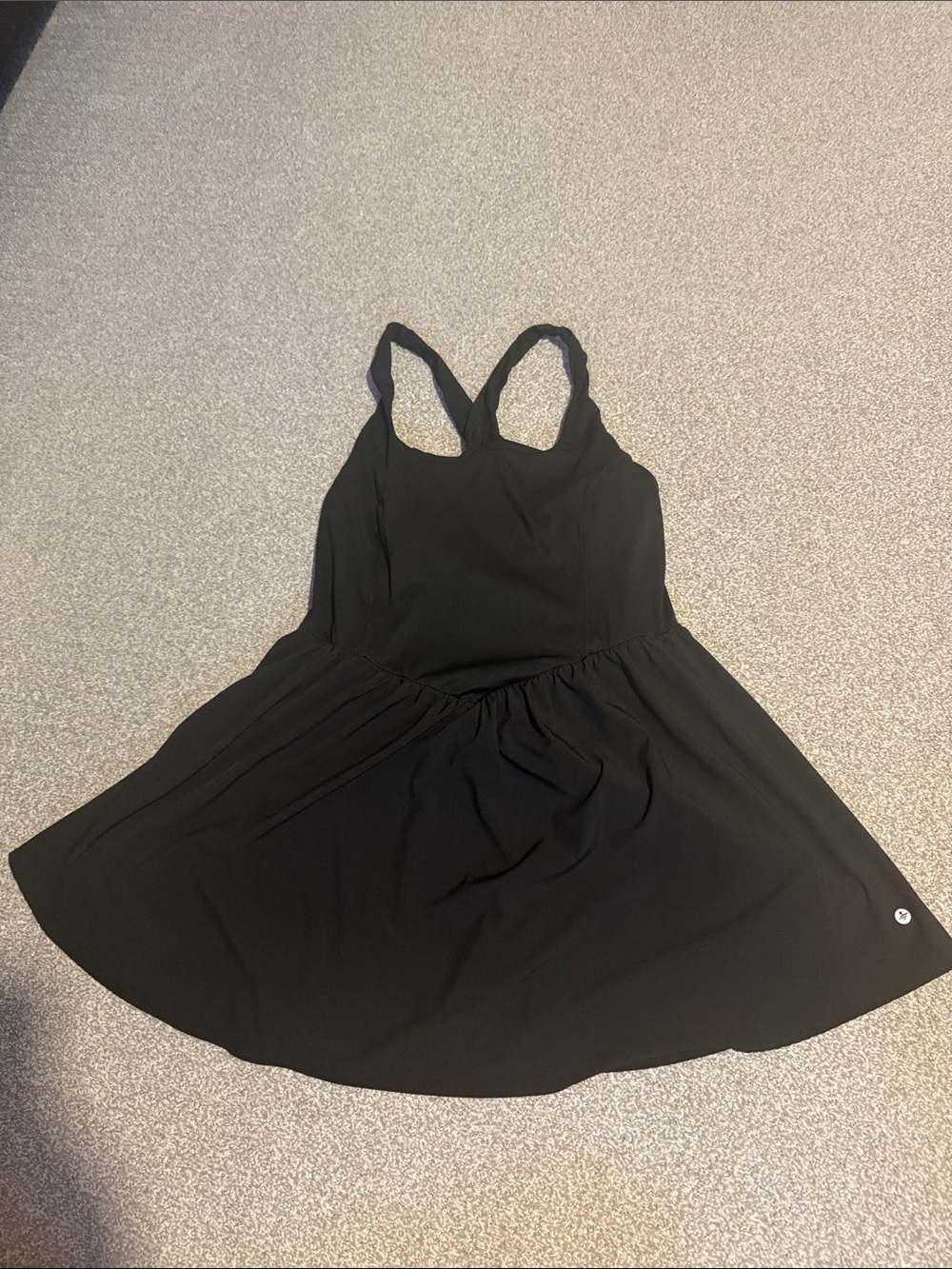 HALARA Black Racerback Mini Dress